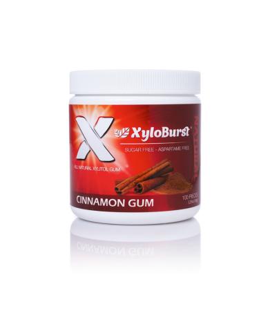 Xyloburst Xylitol Chewing Gum Cinnamon 5.29 oz (150 g) 100 Pieces