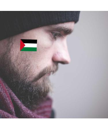 20 PCS Palestine Flag Tattoo Palestinian Banner Tattoos Decoration Decal Rectangle Heart Waterproof Sticker for Party Parade(5 Sheets) - Buy Online on GoSupps.com