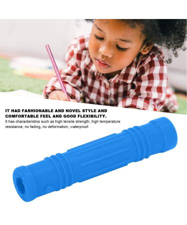 Buy Silicone Caustic Pencil Attachments - Safe Baby Bite Ring Pacifier & Sensory Cheese Stream for All Ages | Blue Saber Pen Set - Buy Online on GoSupps.com
