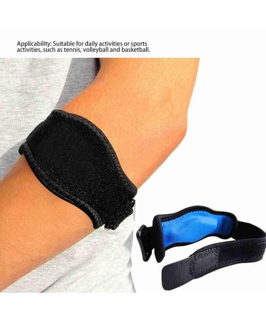 Comfortable Blue Tennis Elbow Strap - Breathable Elbow Support for Fitness Training | EVA Material for Men & Women - Buy Online on GoSupps.com
