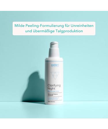 colibri skincare Clarifying Night Moisturizer 80ml - Night face cream for impure skin against imperfections and face moisturizer for oily skin - Buy Online on GoSupps.com