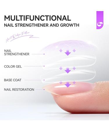  gelike ec Gelike Nail Hardener for Growth and Repair of Thin Brittle Nails - Transparent Groove Complex - Buy Online on GoSupps.com