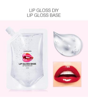 Transparent Lip Gloss Lip Gloss Base Gel Transparent Lip Gloss Base Basis Lip Makeup Primer Lip Gloss Base Diy Lip Glow Lip Gloss DIY Handmade Lip Gloss (Transparent 100ML) - Buy Online on GoSupps.com