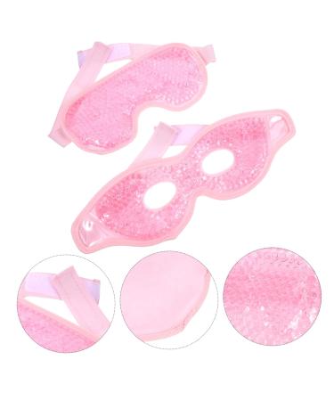 Hoement 2 Packs Eye Cold Spot Ice Eye Mask Cold Sleep Mask Ice Eye Patches Puffy Eyes Reduce Mask Reusable Eye Pads Ice Gel Eye Mask Hot Eye Masks Pink PVC - Buy Online on GoSupps.com