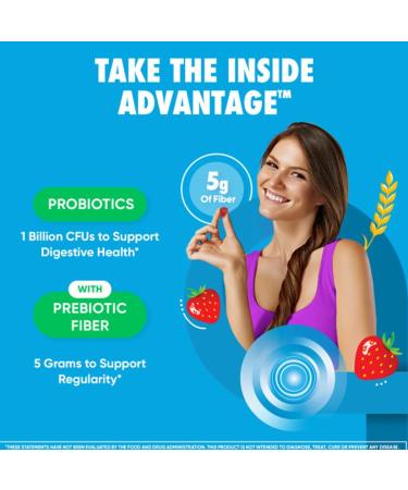 Digestive Advantage Prebiotic Fiber Supplement Strawberry Flavor Gummies with Probiotics for Women & Men Digestive Health Adults Regularity and Gut Health 60 Count (3 Pack) - Buy Online on GoSupps.com