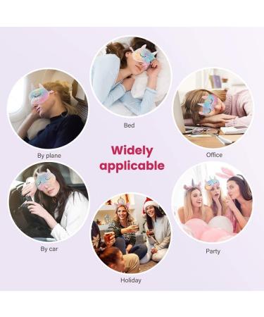 Ulife Mall Cute 3D Pink Fox Kids Eye Mask - Soft Silk Plush Cartoon Eye Cover for Girls, Boys, Women - Novelty Travel Blindfold - Buy Online on GoSupps.com