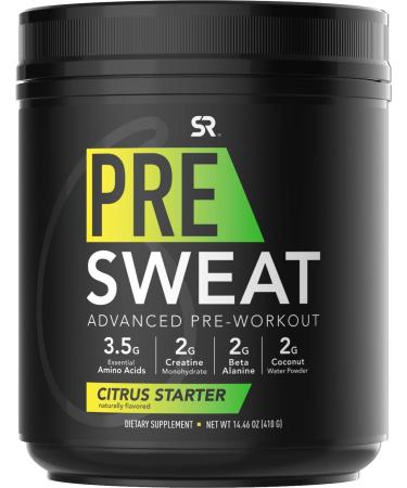 Sports Research Pre-Sweat Advanced Pre-Workout Citrus Starter 14.46 oz (410 g)