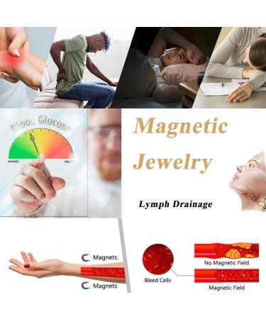 Vicmag Lymphatic Drainage Magnetic Bracelet for Women - Titanium Steel, Ultra Strength, Adjustable, Pink Heart Crystal - Gift Box Included - Buy Online on GoSupps.com
