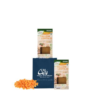 Simply Nature Yellow Lentil Lasagna Sheets | Vegan Organic Plant-Based Pasta | Non GMO Gluten Free | Reusable Tote | Bundle Set