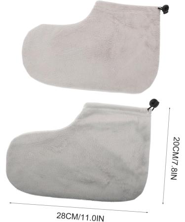 Healeved 1 Pair Wax Therapy Warm Foot Cover Hands Paraffin Wax Socks Karite Foot Skin Care Foot Therapy Warming Cover Beauty Wax Therapy Foot Wrapping Cover Practical Foot Spa Wrap Plush - Buy Online on GoSupps.com