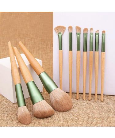 10 Pieces Qingluo Makeup Brush Set - Complete Beauty Tools with Loose Powder Brush & Universal Brushes for Flawless Makeup - Buy Online on GoSupps.com
