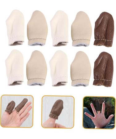 Shop Healeved 5 Pairs Leather Thimbles - Durable Cowhide & Elastic Wool Felt - International Shipping Available - Buy Online on GoSupps.com