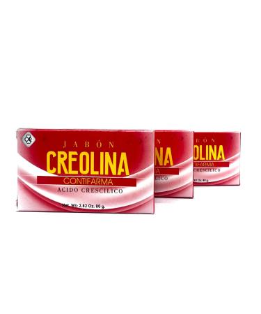 Contifarma CREOLINE SOAP 3 pack (para las infecciones en la piel) skin infections dandruff makes hair strong CREOLINE SOAP