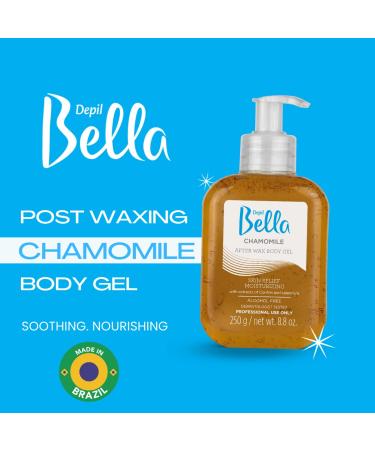 DEPIL BELLA Chamomile Body Gel - Soothing Post-Waxing & After Sun Care (3 Pack, 250g) - Buy Online on GoSupps.com