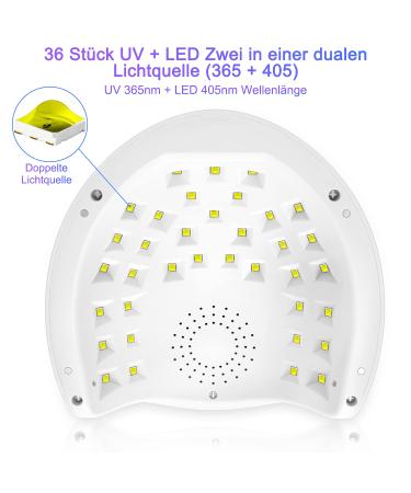 NailGirls 150W LED UV Nail Lamp - Fast Drying Nail Dryer with Auto Sensor & LCD Display | Removable Magnetic Plate for Gel Nails - Perfect for Finger & Toenail Studios - Buy Online on GoSupps.com
