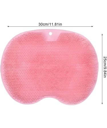 Yusheng Silicone Foot Scrubber Non-Slip Shower Back Scrubber with Suction Cup | Gentle Cleaning Brush for Women Easy to Clean Red - Buy Online on GoSupps.com