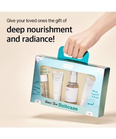 mixsoon Glass Skin Suit Case Set-5-Step Skincare Kit - Hydrating and Radiance-Cleansing Oil, Foam, Essence, Cream 105ml / 3.55 fl.oz. Korean Glass Skin Care - Buy Online on GoSupps.com