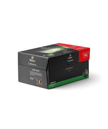 Tchibo Cafissimo Espresso Brasil Coffee Capsules Storage Box - 96 Sustainable & Fairly Traded Espresso Pods (768g) - Buy Online on GoSupps.com