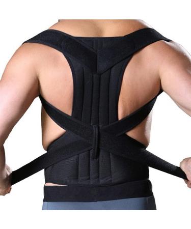 Alloy Bar Posture Corrector - Adjustable Shoulder & Back Brace for Clavicle Support - Slouching & Hunching Trainer (L Code - Buy Online on GoSupps.com