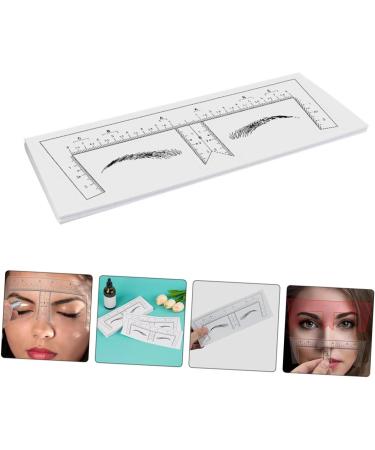 Beavorty Eyebrow Ruler 100pcs Eyebrow Design Ruler Brow Ruler Brow Shaping Template Shape Make up Measuring Ruler Eyebrow Shaper - Buy Online on GoSupps.com