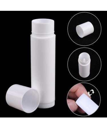 Hoiny 25pcs Empty Plastic Lipstick Tubes - DIY Lip Balm Containers (5ml White) for International Shipping - Buy Online on GoSupps.com