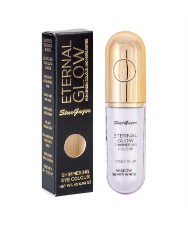 Stargazer Eternal Glow Shadow shimmering color for eye shadow and highlights Silver White silver / white