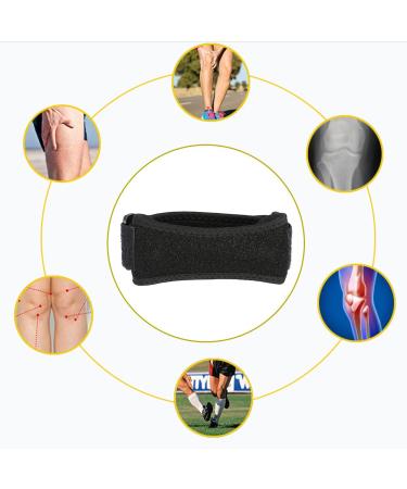 ZJchao Knee Support Brace - Adjustable Silicone Kneepad for Men & Women - Breathable Sports Knee Support Strap - Buy Online on GoSupps.com