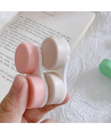 Buy Brown Colored Contact Lens Box - Flat Frosted Double Companion Care DIY Box for Single Lenses - Buy Online on GoSupps.com