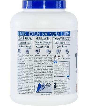 Body Nutrition Trutein High Protein Powder: 45% Whey 45% Casein 10% Egg White Protein Shake Mix Gluten-Free Low Sodium Low Carb Protein Supplement for Men & Women Chocolate Peanut Butter 4lb Chocolate Peanut Butter 4  - Buy Online on GoSupps.com