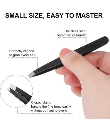 NAYTRU 6 Pack Precision Tweezers Set for Women - Stainless Steel Eyebrow Kits with Case for Shaping and Hair Removal - Buy Online on GoSupps.com