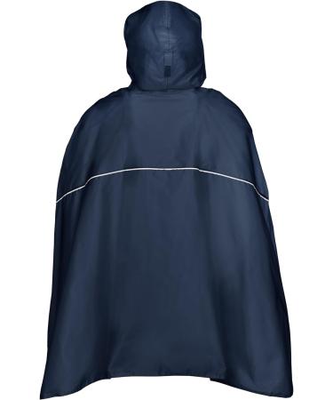 VAUDE Valdipino Waterproof Rain Poncho for Women & Men - Outdoor Rain Protection with Integrated Pocket - L Marine - Buy Online on GoSupps.com
