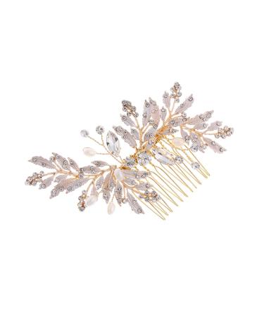 MAGICLULU Pearl Hair Comb Wedding Hair Comb Rhinestone Hair Comb Hair Comb for Bride Rhinestone Comb Bride Comb