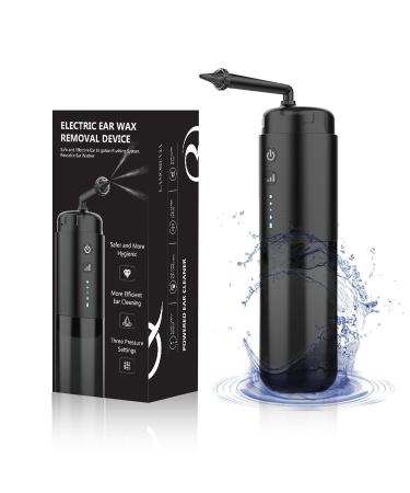 Electric Ear Wax Removal Kit USB Rechargeable Ear Irrigation Water Cleaner Tool with 300ml Water Bottle Safe & EffectiveElectric Triple Electric Ear Irrigation Kit with 3 Pressure Modes