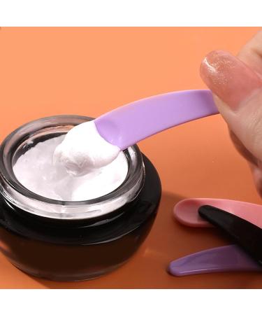 Cosmetic Spatula Scoop Mini Curved Cosmetic Scoop Plastic Makeup Face Cream Spoon pour Le m lange d' chantillonnage - Buy Online on GoSupps.com