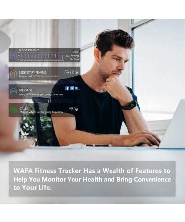 Wafa Fitness Tracker with Heart Rate Blood Pressure Monitor - Waterproof Smart Watch for Kids Women and Men - Activity Tracking Pedometer Watch - Green - Buy Online on GoSupps.com