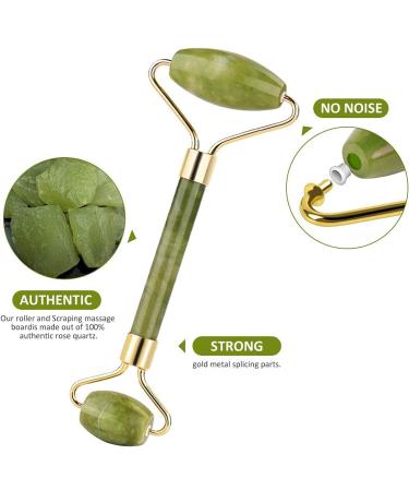 Buy Gua Sha Facial Tools Set - Jade Roller & Acupressure Scraper for Face & Body | Natural Quartz Massage for Fine Lines & Muscle Relief - International Shipping - Buy Online on GoSupps.com