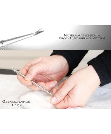 V-Cuticle Knife - Stainless Steel Cuticle Nipper for Perfect Manicure Pedicure & Nail Art | International Shipping - Buy Online on GoSupps.com