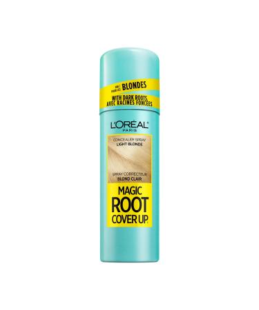 L'Oreal Paris Magic Root Cover Up Hair Color Magic Root Cover Up Concealer Spray For Blondes with Dark Roots  Ammonia and Peroxide Free  Light Blonde  2 fl  oz.