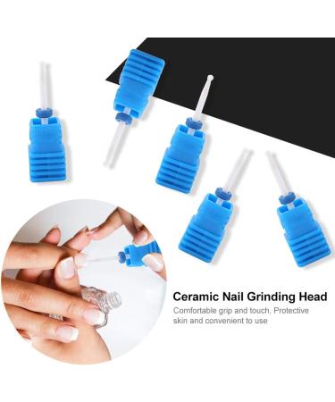 TMISHION Premium Ceramic Nail Drills Acrylic Nail Tools with 5 Drill Bits Safety Cuticle Clean Gel Removal(#2) - Buy Online on GoSupps.com