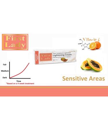First Lady Papaya Skin Lightening Face Cream 50g - For sensitive area - with vitamin c - Buy Online on GoSupps.com
