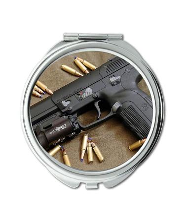 YENDOSTEEN Mirror Compact Mirror pistol brace Round Mirror new gun pocket mirror portable mirror