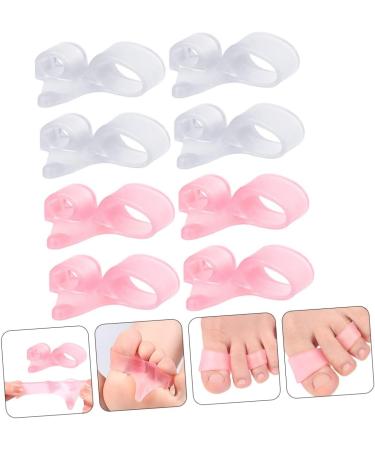 Hemoton 4 Pairs Double Hole Toe Splitter Thumb Splints - Nail Art Tools for Big Toe Hammertoe, Straightener, Separator, Spacers, Bunion Correctors - Aldult Orthotics Protector - Buy Online on GoSupps.com