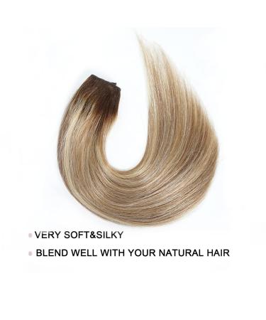 Tinashe Invisible Wire Ash Brown/Bleach Blonde Human Hair Extensions - 14 80g #T4/P10/613 - Buy Online on GoSupps.com