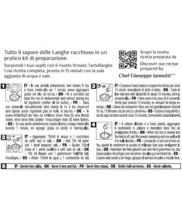 Tartuflanghe - White Truffle Risotto - Carnaroli Rice 250g and Truffle Powder Seasoning 60g - Buy Online on GoSupps.com