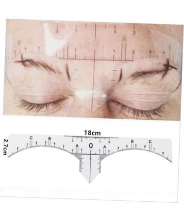 FOMIYES 10pcs Set Eyebrow Measure Ruler Sticker Guide Microblading Eyebrow Ruler Stickers Disposable - Buy Online on GoSupps.com