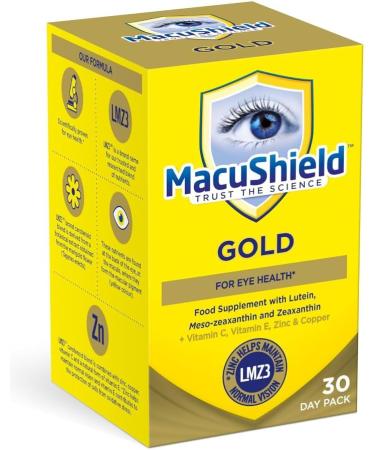 Macu Shield Gold Eye Health Supplement 2 x 90 Capsules 180 Capsules - Buy Online on GoSupps.com
