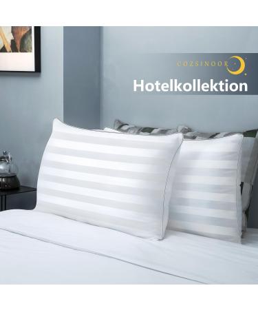 Cozsinoor 80x80 cm Comfort Pillow Set | Ergonomic Washable Bed Pillows for Side & Back Sleepers | Best for Neck Pain Relief - Buy Online on GoSupps.com