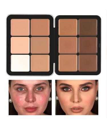 12 Color Concealer & Blush Palette - Full Coverage Makeup for Dark Circles & Highlighting | Facial Cosmetics - Buy Online on GoSupps.com