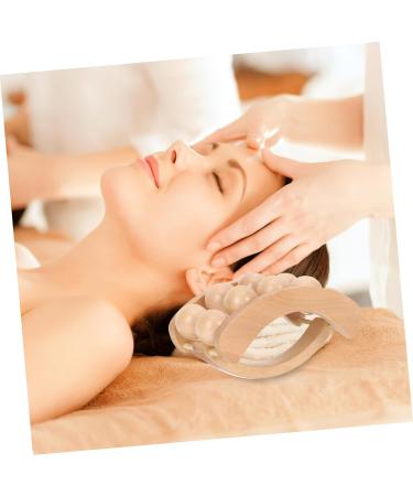 Beatifufu Neck Roll Wooden Massage Roller - Portable Manual Massage Device for Relaxation - Buy Online on GoSupps.com