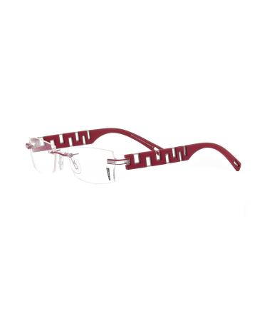 Switch it! Set interchangeable brackets stainless steel rubberized zig-zag decoration Combi 3012 palladium-red
